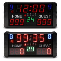 전자 점수판 디지털 작전판 스포츠 전광판 경기장 현황판 야구 권투 배구 축구 농구, (플러그인) (3+2.3)인치 6자리