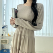 투디 여리 코튼 캉캉 레이어드 롱원피스 국내제작 4color