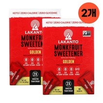 라칸토 몽크푸르트 30개입 2팩 휴대용 개별포장 설탕 대체 에리스리톨 Monkfruit