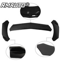 F10 프론트 립 자동차 앞 범퍼 스플리터 스포일러 디퓨저 가드 바디 키트 BMW LCI 2011-2017 액세서리, 01 Glossy Black