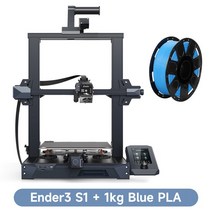 3D프린터 가성비 입문용 교육용 CrealityEnder 3 S1 Pro 3D 프린터 스프라이트 금속 직접 압출기 이동식 PEI 스프링 플랫폼 CR 터치 자동 레벨링 LED 라이, Ender 3 S1 add Blue