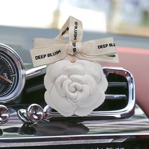 딥블러쉬 까멜리아 꽃모양석고방향제 명품향방향제(본품) 리필오일미포함, 화이트, 세로 타입(+1000), NO.5