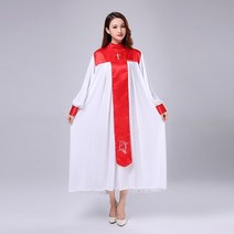 성가대복 성가대가운 찬양 현대 의류 크리스찬 교회 합창단 성자 의상 여성 성직자 가운 시 클래스 서비스 수녀 노래 AliExpress, design 5+XXXL