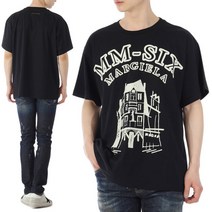 [메종마틴마르지엘라] [명품]23SS MM6 로고 프린팅 오버핏 반팔 티셔츠 S52GC0