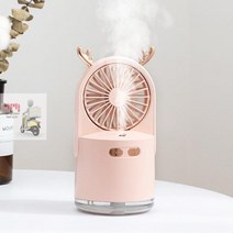 솔솔바람 USB 용 선풍기 무드등 미스트선풍기 휴대 탁상 가습기 핸디 E704