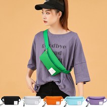 컬러 초등학생 앞으로매는 핸드폰 가방 힙쌕 미니힙색