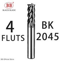 무선 유심 라우터 와이파이 공유기 BB CNC 카바이드 플랫 엔드 밀 텅스텐 커터 2 4 플루트 금속 강철 가공 공구 키 페이스 스퀘어 라우터 비트 6 8 12 생크 HRC55밀링, 16x16x60x150+4F-BK2045