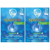 Spatone 영국 스파톤 액상 철분제 아이언 수용성 Iron 애플맛 28개입 2팩, 2개