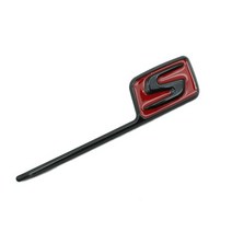 벤츠마크 3D ABS 스타일링 엠블럼 배지 로고 메르세데스 벤츠 C63S CLA45S AMG 후면 트렁크 레터 데칼 스티, 01 Old Black Red