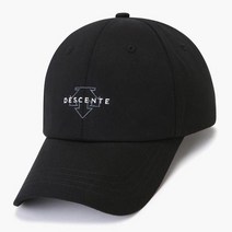 데상트de 스포츠베이직 워딩 볼캡 SN323HCP71 BLK