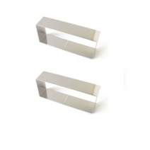 쿡툴즈 스테인레스 직사각 무스링, 20개