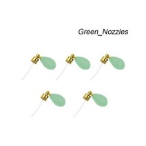 향수 화장품 공병 스프레이 용기 크로매틱 노즐이 있는 에어백 향수병 5 개 10ml 맞춤형 빈 항아리 리필용 여행용 향기로운 유리 병, Green Air Bag