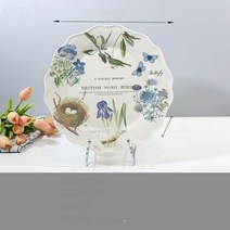 접시 레이스 반 과일 반밀라민 식기창기창곡점 반북유럽 간식반, 23154반새 권귀하다
