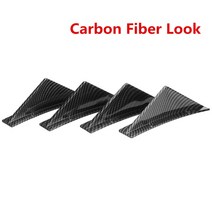 아우디호환호환 드레스업 부품 유니버설 자동차 후면 범퍼 립 디퓨저 상어 지느러미 스포일러 폭스 바겐 골프 MK5 MK6 MK7 MK7.5 MK8 아우디호환 A3 A4 A6 A7 A, [01] Carbon Fiber Look