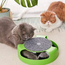 고양이 행동유발 사냥 놀이 쥐 장난감 움직이는 쥐돌이 잡기 스크래쳐