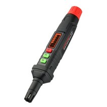 에어컨 냉매누설탐지기 측정기 온동 압력 검출기 휴대용 가스 누출 감지기 펜 유형 가연성 천연 가스 모니터 가청 시각적 경보 가연성 가스 분석기 미터 테스터, 중국, 검은색, 한개옵션1