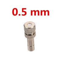 스프링쿨러 간이스프링클러 분사기 6mm 저압 미세 분무 노즐 0.1 0.8mm 황동, 0.5mm