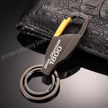 혼다 골드 윙 1800 2018 2005 오토바이 액세서리 금속 키 체인 carabiner 링, 01 Black