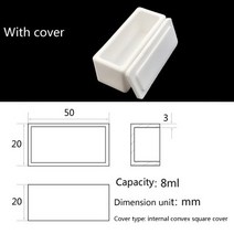 도자기 전기 가마 가정용 소형 도예 99% 알루미나 도가니 도자기 보트 고온 저항 실험실 관형 용광로 커런, 09 50-20-20(5)Cover