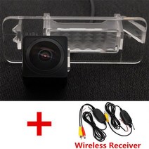 무선후방카메라 어라운드뷰 사이드 후방카메라 AHD Fisheye 12LED 다이나믹 궤도 자동차 후방 무선 카메라 메르세데스-벤츠 스마트 포투 2007-2014/C 클래스 W202, [05] CVBS FisheyeWireless, [01] Dynamic Trajectory