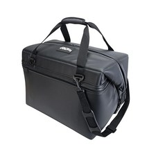AO Coolers 고밀도 단열재가 있는 카본 소프트 쿨러 블랙 24캔, 48-can, Black