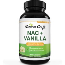 나우푸드 nac 영양제 NACC nacl NAC Supplement N-Acetyl Cysteine with Vanilla - Detox Cleanse Liver Amino Aci