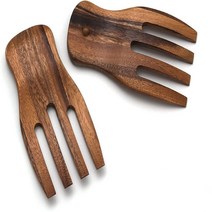 Lipper International Acacia Salad Hands 3.75” x 7” x 1.88” One Pair, 1