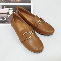 구두모모 골드 D장식 쿠션 로퍼 (2cm)