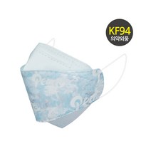 오원 KF94 나인 투톤 마스크 (20매) 패션 컬러 디자인 블루 영문 피스 연예인 명품 국산 일회용 예쁜 숨쉬기편한 귀안아픈 봄 여름 시원한 얇은, KF94 나인 투톤 13번 20매
