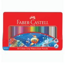 파버카스텔 수채 컬러그립 색연필 틴케이스, 36색, 2개