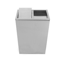 사각 재떨이 휴지통 40L (250X250X680), 모래뱅뱅이 스텐휴지통 (85L) 500X250X680, 1개