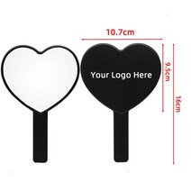 예쁜전신거울 인테리어거울 엔틱거울 맞춤 로고 휴대용 메이크업 거울 5 개 대량 도매 속눈썹 연장 용품, 11 Heart-Black