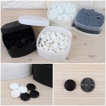 두뇌개발 초자돌 바둑알 18호 백돌 기원용품