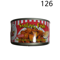 태국 스마일링 후라이드베이비클램위드칠리 조개튀김캔 70g