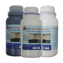 불타지마 불연 내화 무독성 고급 수성페인트 흰색/검정색/아이보리색 500ml, 투명바니쉬(유광), 1개