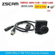 wifi 미니 추월 자동차 카메라 고해상도 CCTV 소니 CCD Effio-E 700TVL 25mm/35mm 긴 초점 거리 렌즈 보안 상자 OSD 캠, Camera And Bracket_NTSC | 25mm