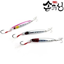 손피싱 통영 멸치메탈 메탈지그 우럭 광어 농어, [F9-19] 35g, 핑크