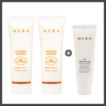 헤라 선 메이트 레포츠 프로 워터프루프 70ml 2종 세트 멀티디펜스 40ml 야외용 스포츠용 선크림 SPF50+ PA++++
