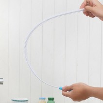 배수구 청소 싱크대 클리너 긴 71cm 철사 솔 1.5cm, 1개