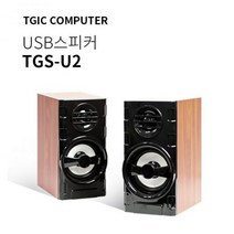 TGIC PC스피커 TGS-U2 우퍼 게임 음악 2채널, 1