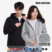 기모 후드티집업 남녀공용 커플 바람막이 단체복 S~3XL 회사유니폼 단체티셔츠