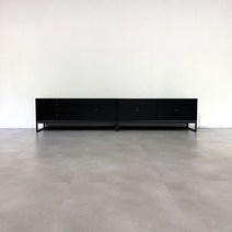 모디쉬갤러리 펜넬 심플 거실장 세트 2400, 거실장 2400 A＋A, 에보니