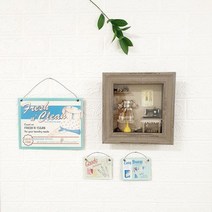 Countryitem 코지 브라운 미니어쳐 액자 M