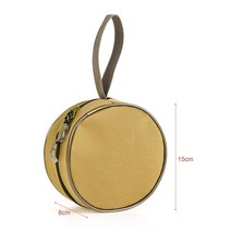 캔버스 라운드 낚시 릴 가방 낚시 액세서리 싱글 더블 레이어 홀스터 패킷 루어 코일 가방, 단일 층