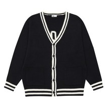 소이 소이 네이비 유니 니트 상의 가디건 23S5001