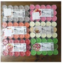 이케아 신리그 미니향초30입 1+1 ( 총60개 선택2), 오렌지, 핑크