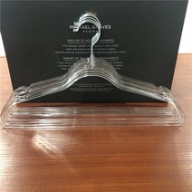리본 진주옷걸이 투명옷걸이 3pKA779, 20개, 45cm 순투명