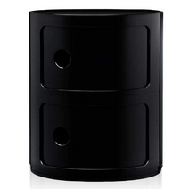 카르텔 콤포니빌리 2단 수납장 32x40cm 블랙 이탈리아 인테리어 Kartell