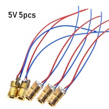 1/3/5/10Pcs 소형 레이저 다이오드 650nm 6mm 3/5V 5 백만 와트 조정 가능한 레이저 점 다이오드 단위 빨간 구리 머리 레이저, 하나, 5pcs 5V, 기아