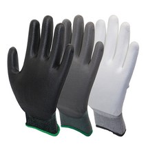 다모아MRO PU 손끝 손바닥 코팅 장갑 (수입 국산), 국산)PU 팜(손바닥)- 검정색M, 10개입